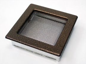 Решетка Kratki 17x17 черная/медь пористая 17M (Смена экспозиции)